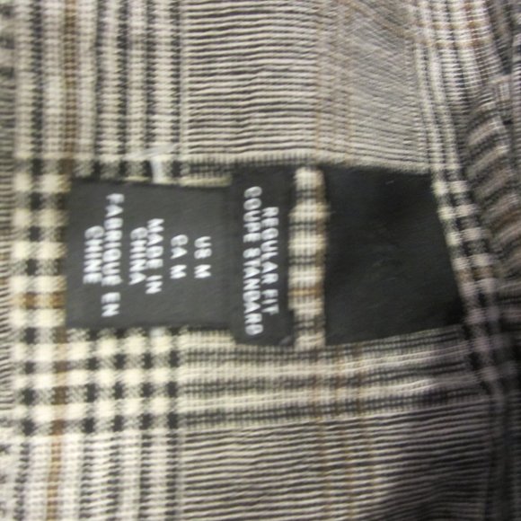 H&M PLAID JACKET SHIRT-ZIP FRONT W/POCKETS PLAID - Picture 7 of 12